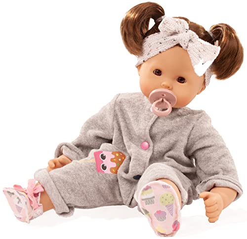 Gotz Maxy Muffin muñeca blanda de 42 cm con cabello castaño miniatura 2
