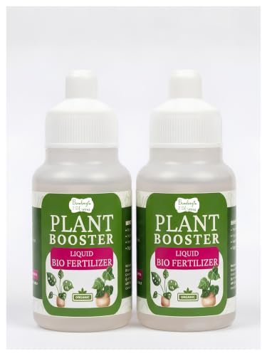 Image of Bombay Greens Organic Plant Booster Liquid Bio Food for Plants | Natural Plant Growth Booster for Indoor & Outdoor Plants, Home Garden, Flowering & Vegetable Plants - 50ml, Pack of 2