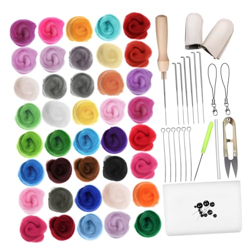 ARTIBETTER Wool Felting Kit for Beginners Needle Felting Set Wool Roving Tools Craft Kit for Adults
