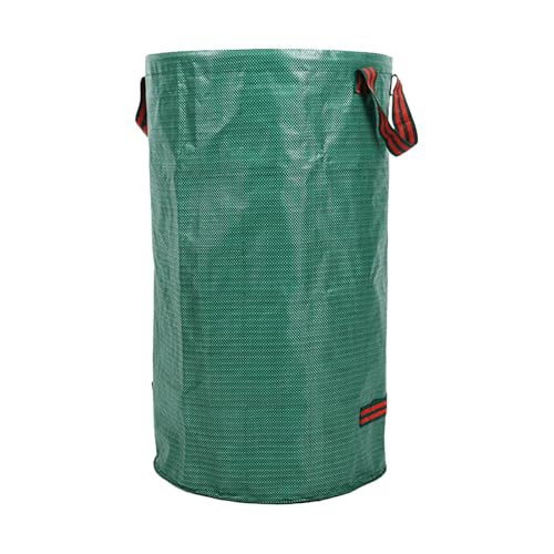 Bolsa de desechos de jardín, contenedores de desechos de patio pesados de 132 galones con asas reforzadas para limpieza al aire libre, jardinería, función de gran capacidad, bolsa de hojas