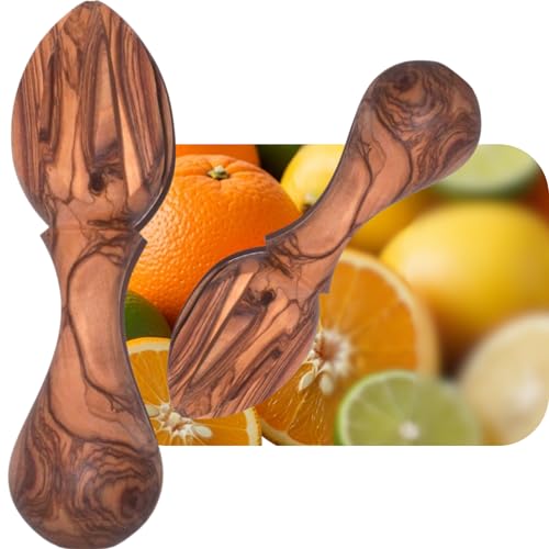 Holy Land Market Olive Wood Lemon Juicer/Citrus Reamer - Handcrafted from Bethlehem, 5.5 in, Asfour Outlet