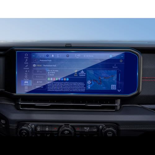 Film de protection anti-bleue Jeep Gladiator pour éliminer les reflets du grand écran 12.3"