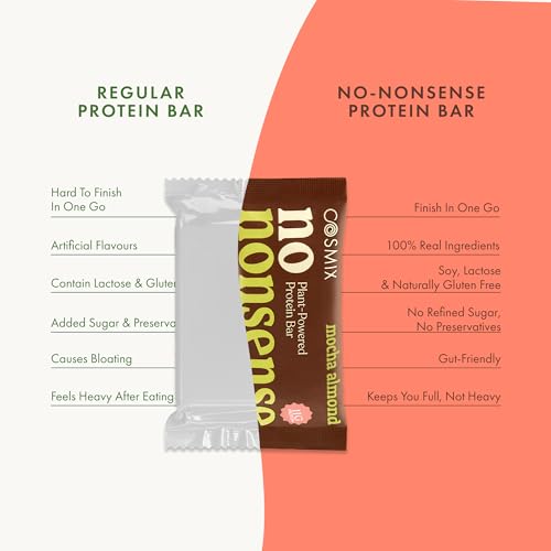 Image of Cosmix No-Nonsense Protein Bar | Assorted Pack of 6 | 270g