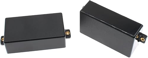 Miniatura 3 de Fundas para pastillas de guitarra con 2 piezas ABS cubierta de plástico esmerilado con orejas de tuerca de cobre, accesorios de guitarra