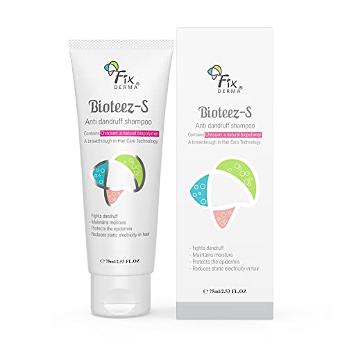 Fixderma 2% Salicylic Acid Bioteez-S Shampoo With 1% Zinc Pyrithione & Tea Tree Oil | Anti Dandruff Shampoo | Sulphate & Paraben Free Shampoo - 2.65 Fl Oz #TOP17