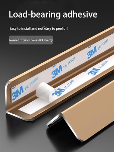 Protector de esquinas para paredes de aluminio autoadhesivo de 1.5cm y longitud 2.4m 3