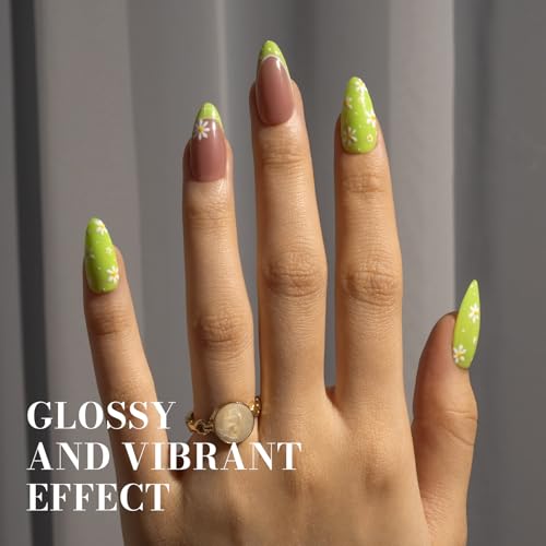 Image of MelodySusie Light Green Gel Nail Polish,0.5fl oz Nails Soak Off UV LED Bright Apple Green Gel Polish Nail Art Manicure Salon DIY Nail Design Decoration at Home Gift for Women-1658