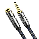 Ruaeoda 20 ft Headphone Extension Cable, 3.5mm Male to Female, Double Shielded Braided Long 1/8 TRS aux Cord Extender
