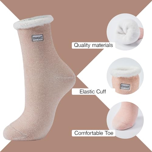 Image of J-BOX Pilates Socks for Women - Non Slip Grip Socks for Yoga, Barre, Hospital, Barefoot 4 /6 Pairs
