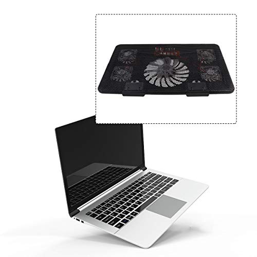 Mobestech Tapete de refrigeração para laptop com ventiladores de LED Suporte silencioso para refrige