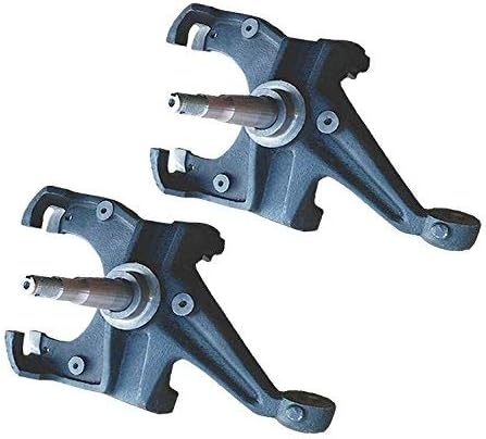 QSA 3" Lowering Drop Spindles. Compatible with 1973-1987 Chevrolet GMC C10 C1500 (1.00" Thick Rotor ONLY) 2WD - MUST measure Rotor Thickness before purchasing!!