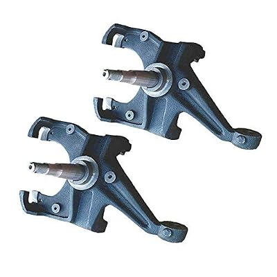 QSA 3 Lowering Drop Spindles. Compatible with 1973-1987 Chevrolet GMC C10 C1500 1.00 Thick Rotor ONLY 2WD - MUST measure Rotor Thickness before