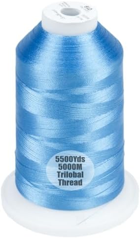 Amazon.com: Simthread Trilobal Polyester Thread – 5000M (5500yds) No.40 ...