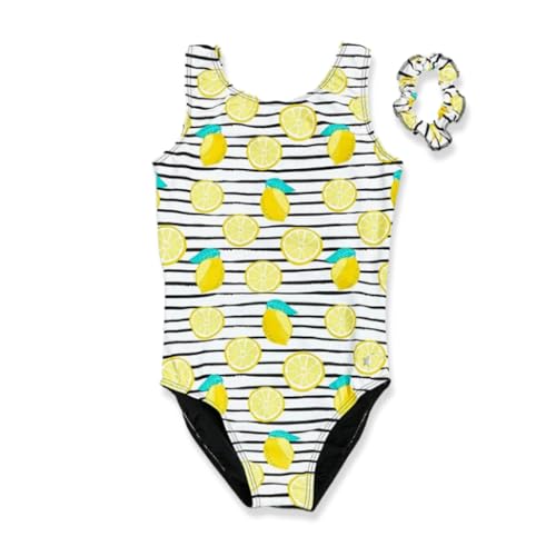 Destira Lemon Drop Gymnastic Leotard for Women, Yellow Spring Summer