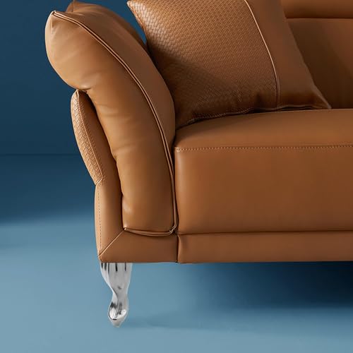 FarBoat 4Pcs Elegant S-Shape Furniture Legs Metal Sofa Legs Decorative Table Feet Cabinet Support Metal Feet Replacement (5.6In Height Chrome)