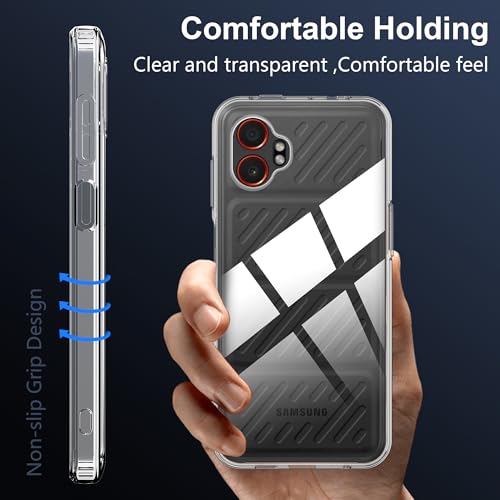 Image of for Samsung Galaxy Xcover 7 Pro Screen Protector(1 pack) Tempered Glass flim+Galaxy Xcover 7 Pro case,9H Hardness,Anti-Scratch, Case Friendly, Anti-Fingerprint,Shock-Absorption