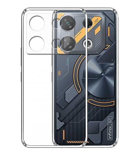 Image of Soft Silicone TPU Back Cover Compatible with Infinix GT 10 Pro, Transparent
