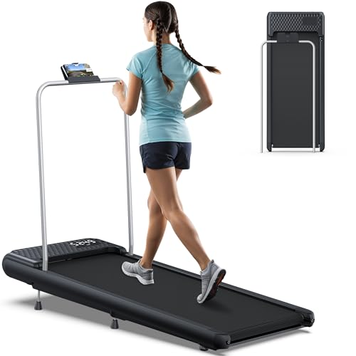 Walking Pad Treadmill with Handle Bar, Under Desk Treadmills for Home Small Office, 5.0 MPH Walking...