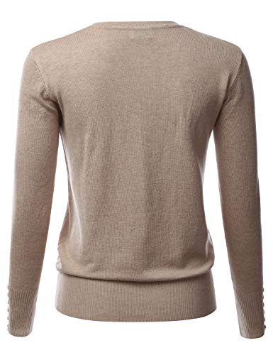 Image of LALABEE Women's V-Neck Long Sleeve Button Down Sweater Cardigan Soft Knit(S-XXL)