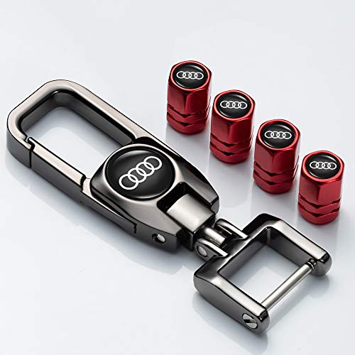 N/O 4 Pcs Metal Car Wheel Tire Valve Stem Caps for Audi S