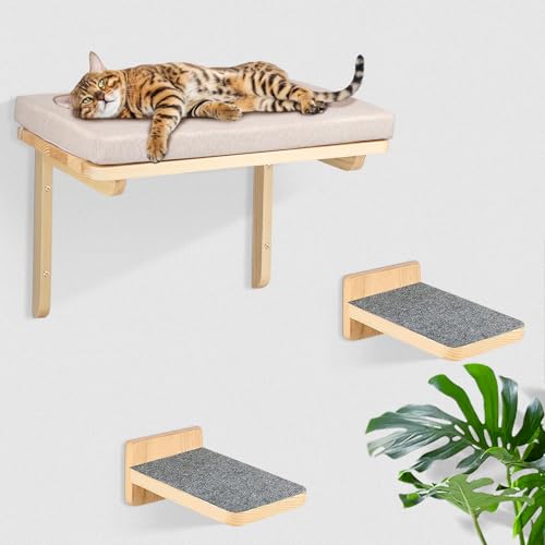 Mur d'escalade pour chat pour libérer l'espace au sol avec hamac