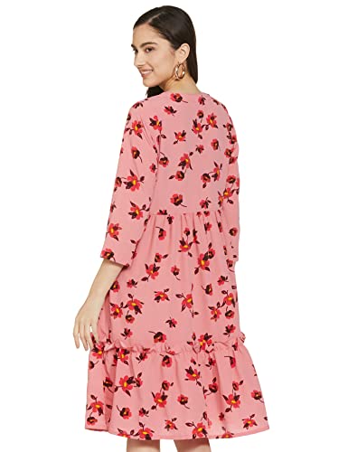 Image of pluss Women's Polyester Classic Above the Knee Casual Dress