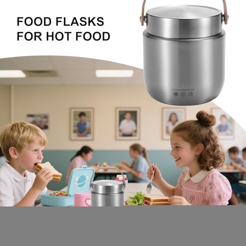 Termo de sopa para mantener la comida caliente sin microondas con boca ancha de 1200 ml 6