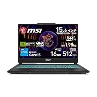 【Amazon.co.jp限定】【NVIDIA最新RTX4060搭載・薄型軽量スケルトン】MSIゲーミングノートPC Cyborg15 1.98kg メモリ16GB/SSD512GB/15.6インチ FHD 144Hz/Core i5-12450H/RTX 4060/Windows11/Cyborg-15-A12VF-2202JP