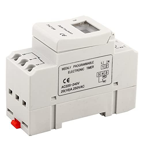 Timer Din Rail Towel Rail Timer For Fuse Board 10 * 8 * 5 Thc15A 220‑240Vac 20A Din Rail Digital Programmable Timer Switch #TOP1