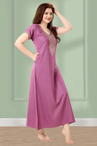 Image of Soulemo Women's Solid Alpine Nighty 1749