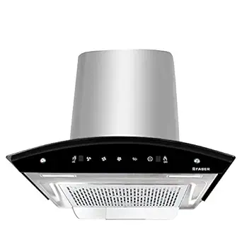 Faber 60 cm 1200 m3/hr Auto-Clean curved glass Kitchen Chimney (HOOD ORIENT XPRESS HC SC SS 60, Filterless technology, Touch Control, Stainless Steel)