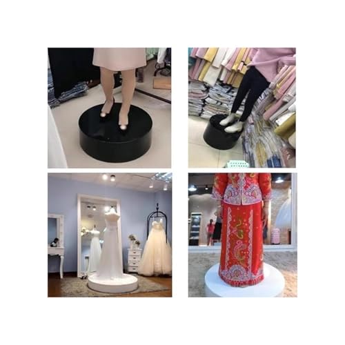 Présentoir pour figurines, sacs et chaussures sur piédestal rond blanc 40 cm - 6