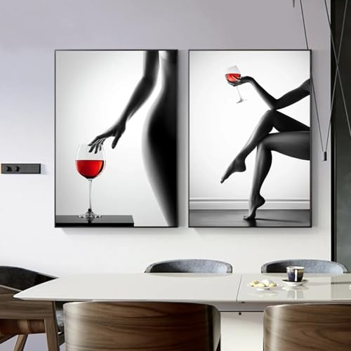 Toile femme sexy noir et blanc pour sublimer le mur de votre chambre