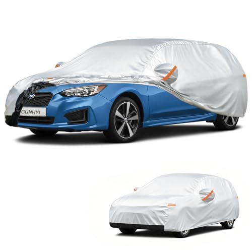 Image of GUNHYI Hatchback Car Cover Custom Fit Subaru Impreza (2007-2026) Waterproof for Automobiles, Oxford Sun Rain Dust Snow Protection (Ships from US Warehouse, Delivery 3-5 Days)