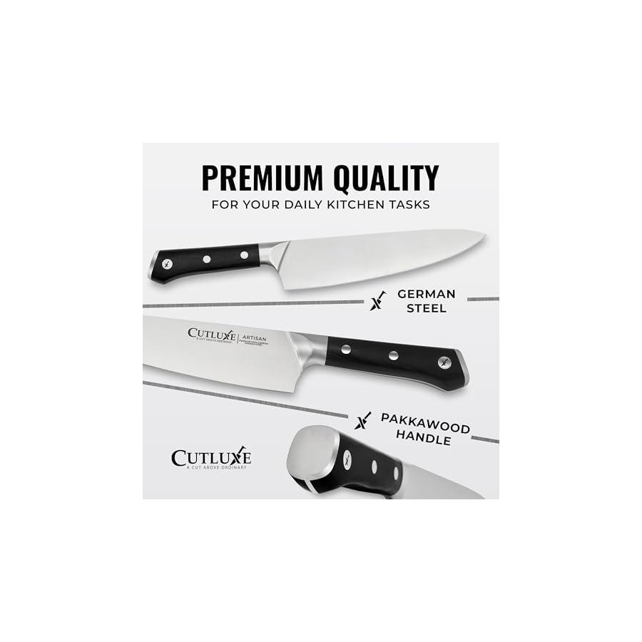 Cutluxe-15-Piece-Knife-Block-Set--Kitchen-Knife-Set-Professional-Chef-Knife-Set-with-Block-Ultra-Sharp-High-Carbon-German-Stainless-Steel-Full-Tang-Acacia-Wood-Block--Artisan-Series Cutluxe 15-Piece Knife Block Set – Kitchen Knife Set, Professional Chef Knife Set with Block, Ultra Sharp High Carbon German Stainless Steel, Full Tang, Acacia Wood Block – Artisan Series