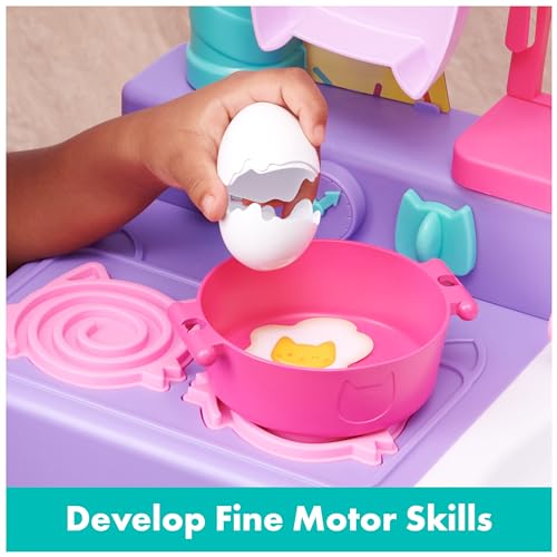 Gabby et la Maison Magique Gabby Dollhouse Cuisine De P’tit Chou 1 Cuisine Géante + 20 Accessoires Gabby Chat Tirée Du Dessin Animé Gabby Et La Maison Magique Jouet Enfant et + - vue 6