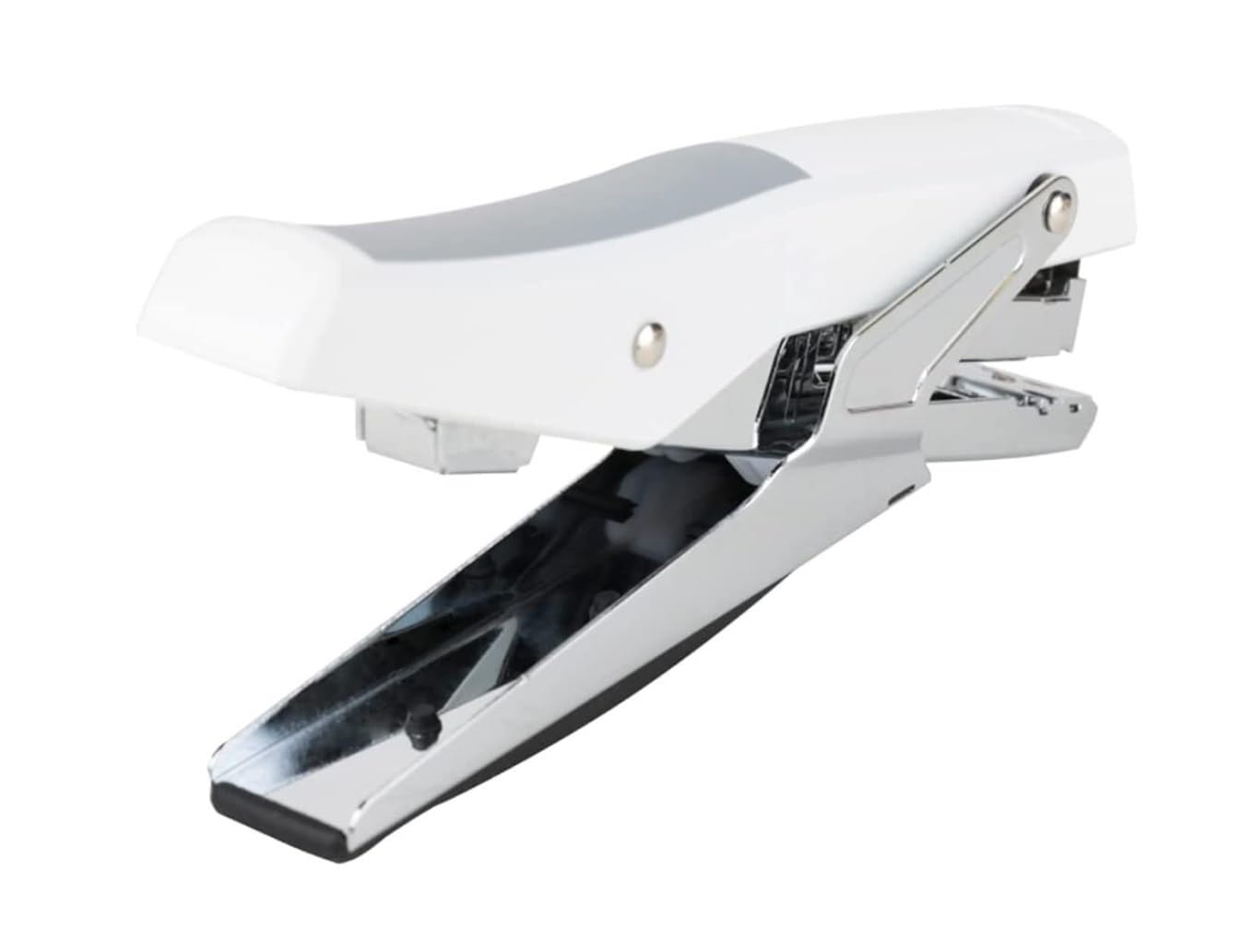 Spillatrice Pinzatrice Ufficio Cucitrice Portatile da Tavolo Adatta for Accessori da Scrivania Cucitrice Standard Multifunzione Cucitrice per Scrivania(White)