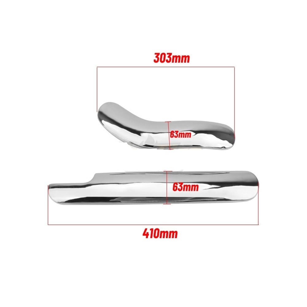 Protector Escape Motocicleta HONDA Shadow VT750 VT400 1997-2003 - Cubierta Térmica Cromada