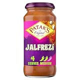 Patak's Jalfrezi Curry Sauce 450g | Medium Spice | Serves 4 | Authentic Indian Simmer/Cooking Sauce