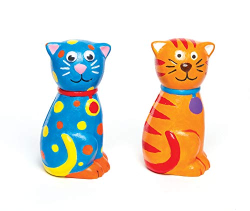 Baker Ross AG761 Spardosen „Katze“ aus Keramik für Kinder...