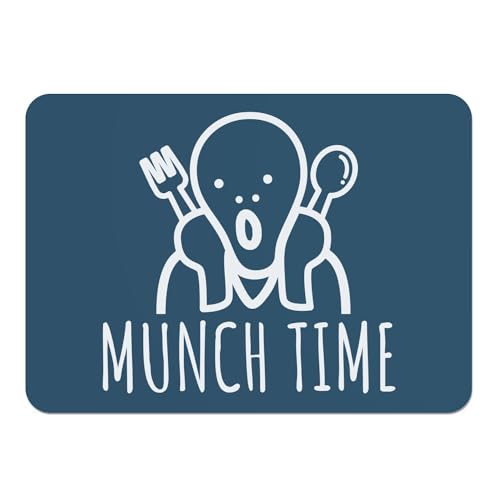 Sets de table bleu Munch Time souples et naperons grand format liège
