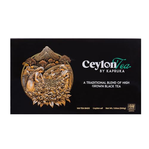 Ceylon Tea By Kapruka is traditional black tea. 100 tea bags