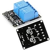 JESSINIE 5V 2-Channel Relay Module with Optocoupler for Arduino Projects, 2-Way Relay Control Board