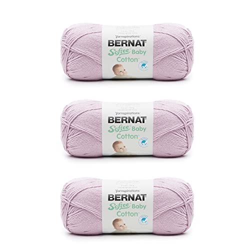 Bernat Softee Baby Cotton Soft Plum Yarn - 3 Pack...