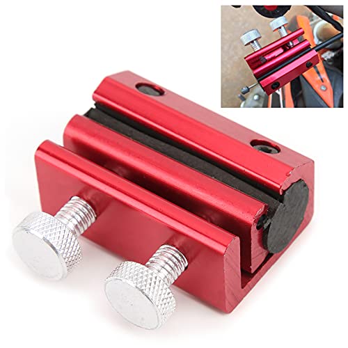 Schmiermittelwerkzeug, Dual Cable Oiler Luber Lubricator Tool Aluminiumzubehör Gummimodifikation Für ATV-Tool(rot)