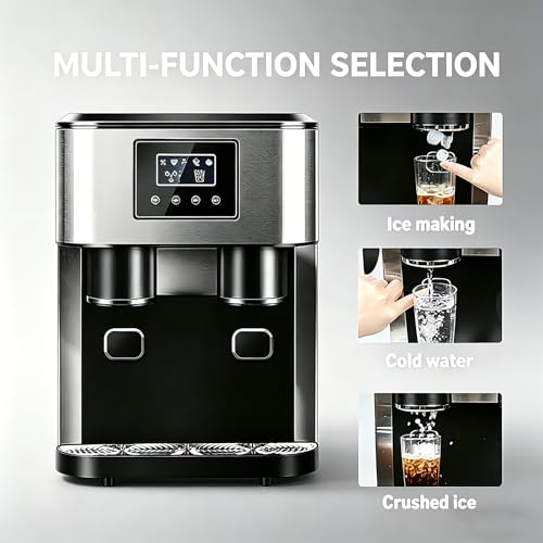 Fabricadora de hielo 3 en 1 con dispensador de agua 1.8L miniatura 2