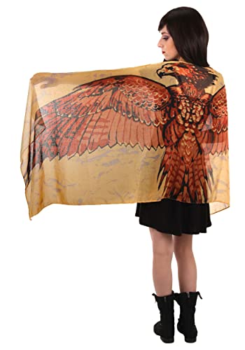 elope Harry Potter Fawkes Lightweight Wing Scarf Standard - Red