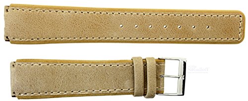 Uhrenarmband für Skagen Denmark Ersatzband für 331LSLT Leder beige Cover