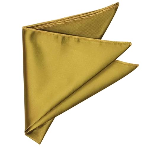 Image of tiemart Solid Color Pocket Squares for Men | For Suits, Perfect for Wedding Parties, 12 x 12 inch / 30 x 30 cm