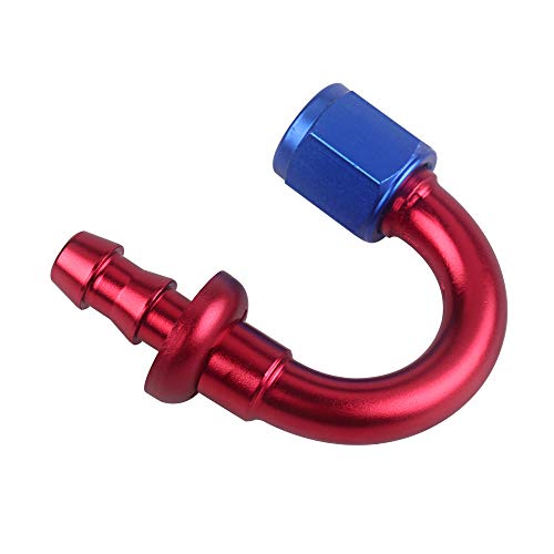 RuleaxAsi Encaixe da extremidade da mangueira de bloqueio de pressão AN4 extremidade da mangueira de